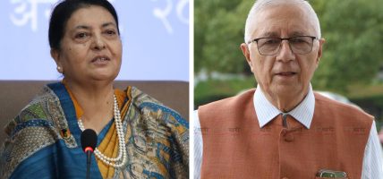 कांग्रेस नेता डा.कोइराला र पूर्वराष्ट्रपति भण्डारीबिच भेटवार्ता, भण्डारीले मागिन् नैतिक समर्थन