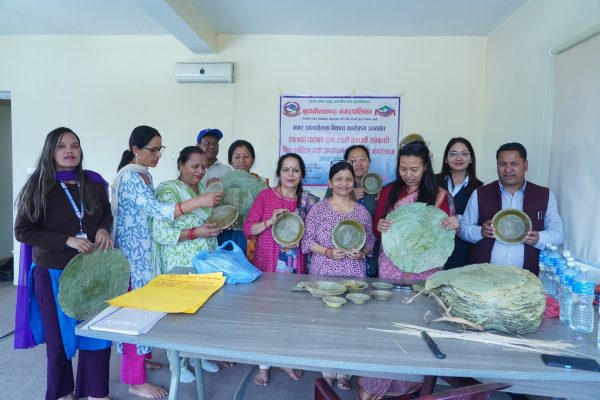 नगर उद्यमशीलता कार्यक्रम अन्तर्गत बुढानीलकण्ठमा ‘दुना-टपरी’ तालिम सुरु